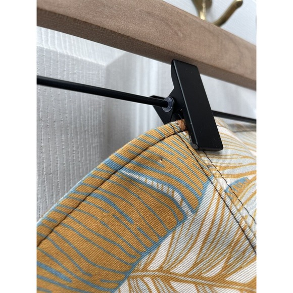 Hats for Healing Wide Brim Reversible Orange And Tropical Leaf Hat Made Is USA - Picture 4 of 5